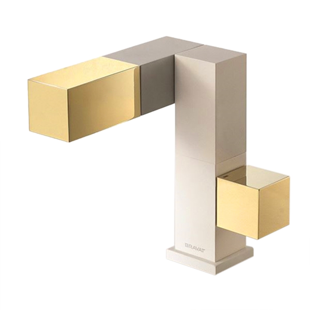 Bravat Gold brass body air mix technology Sink Faucet